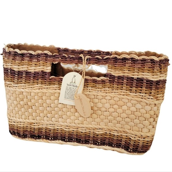 Straw Studios Hand Woven straw handbag - Vacation Clutch | NWT - Picture 4 of 11